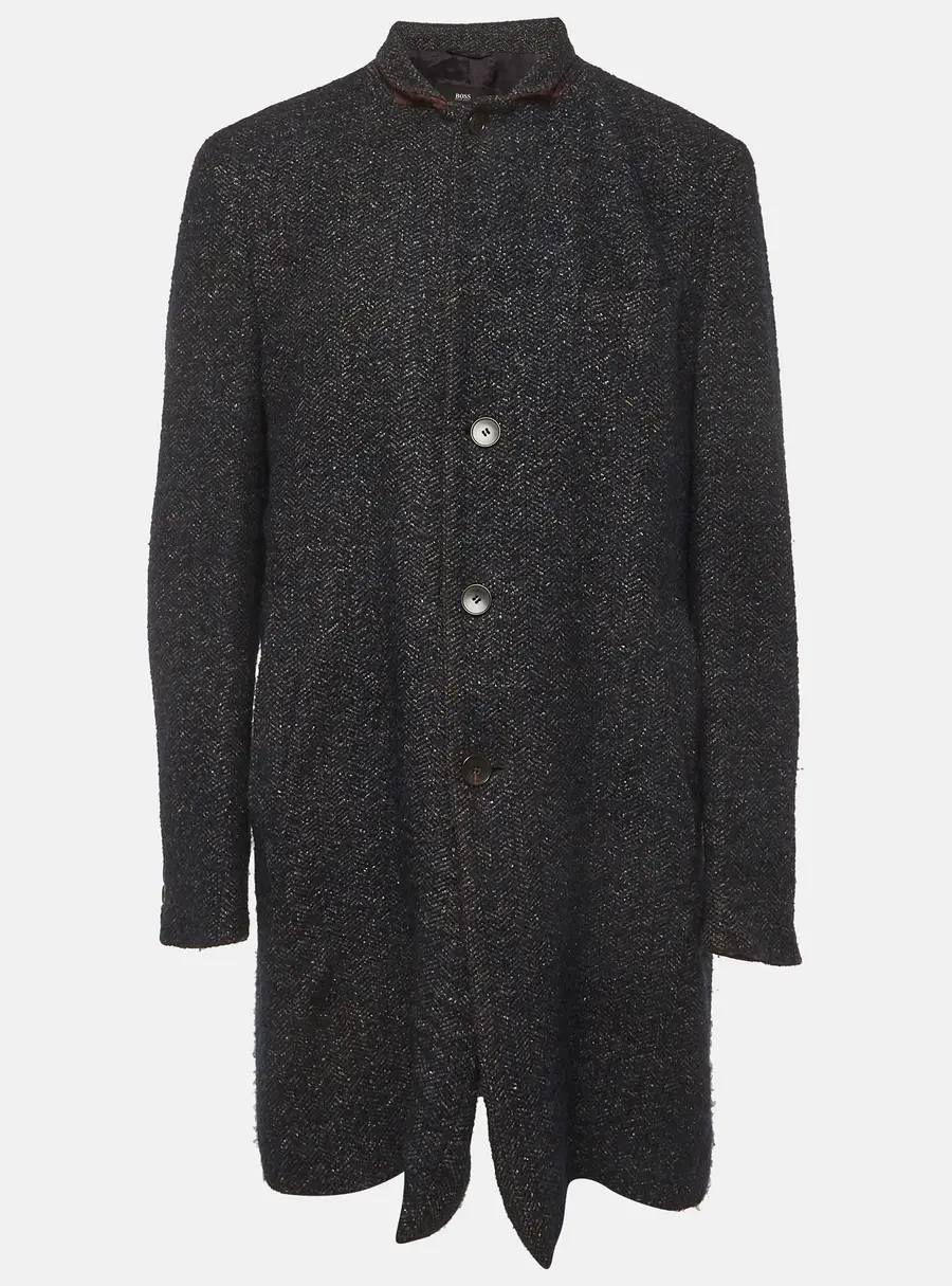 Boss By Hugo Boss Tweed Long Sleeve NYE1 Coat XXL