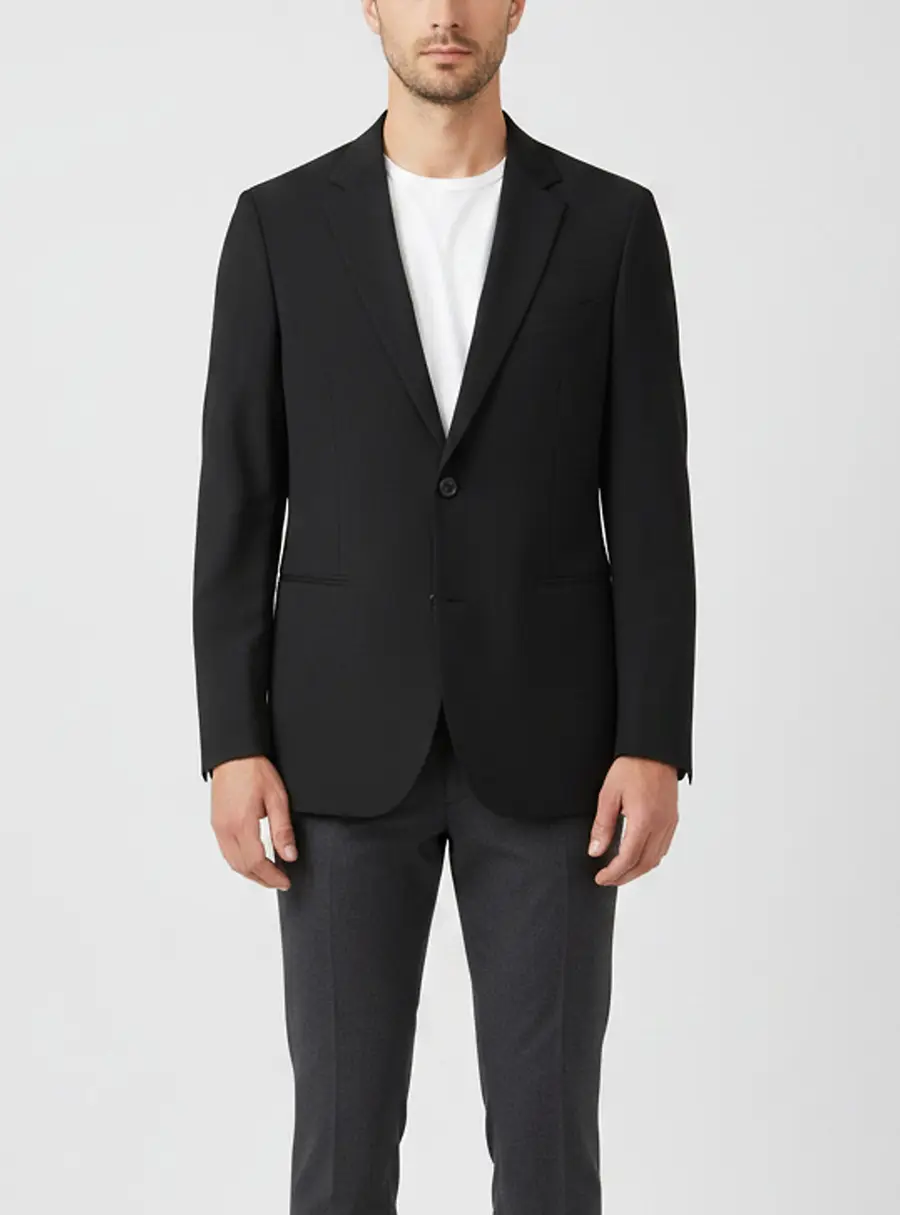 Boss By Hugo Boss Black Wool Single Breasted Blazer L