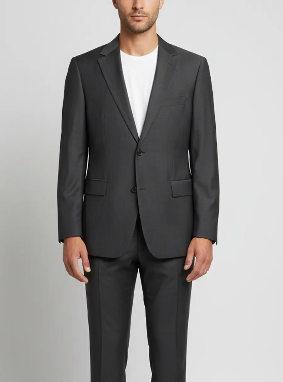 Boss by Hugo Boss Grey Wool Single Breasted Bertolucci/Movie Blazer L