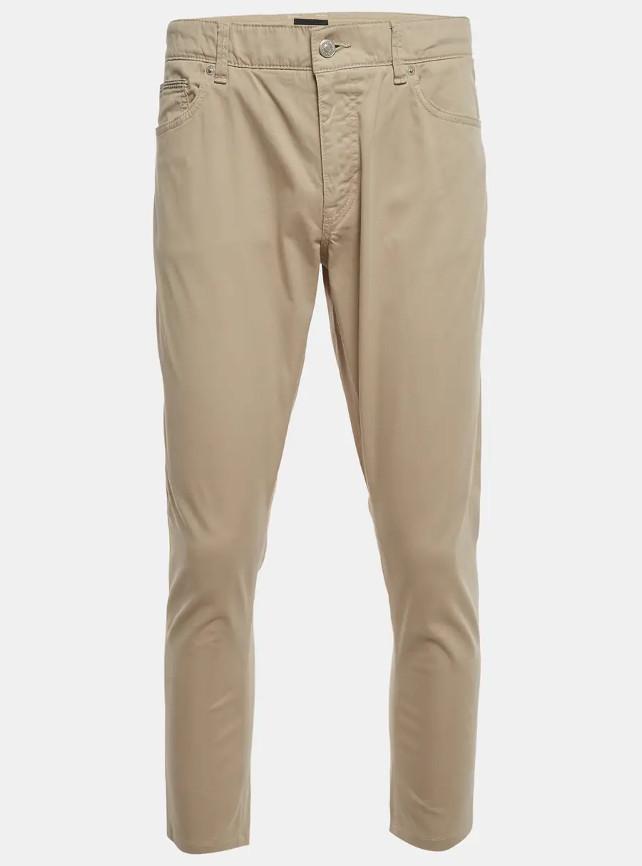 Boss By Hugo Boss Beige Stretch Cotton Delaware Pants XXL