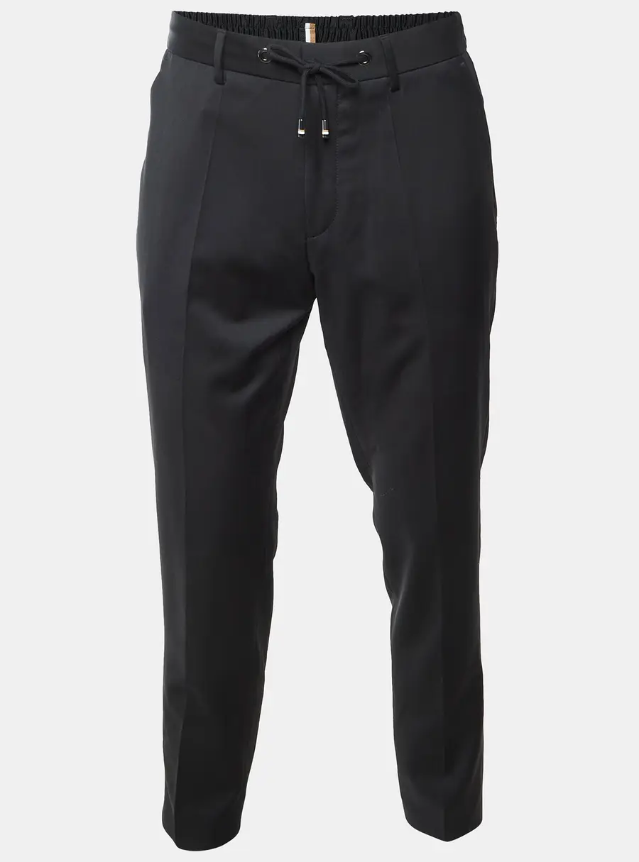 Boss By Hugo Boss Black Wool H-Genius Slim Fit Pants M