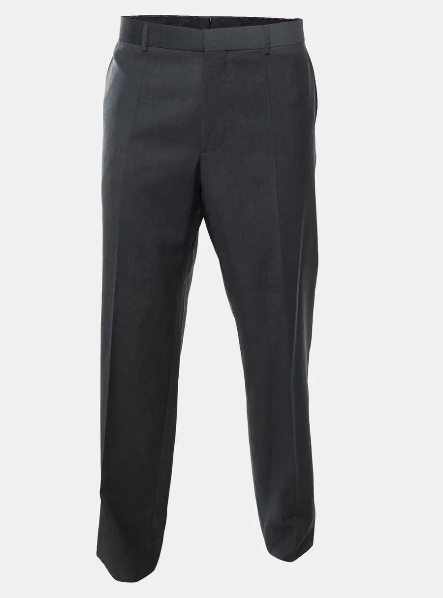 Boss By Hugo Boss Charcoal Grey Wool Regular Fit Parkway1 Pants 4XL