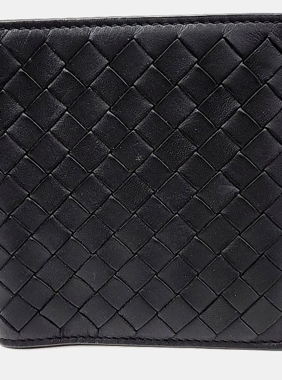 Bottega Veneta Black Leather Wallet