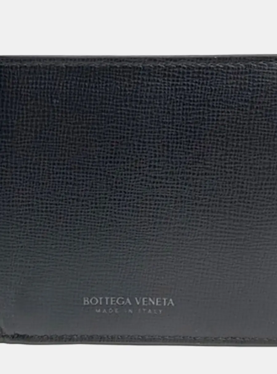 Bottega Veneta Bi-Fold Black Leather Wallet