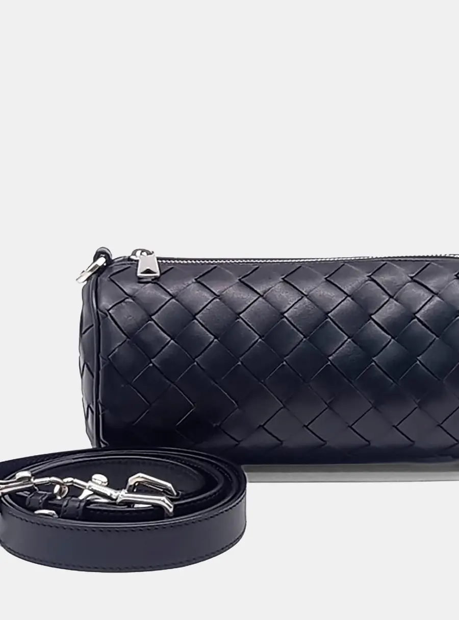 Bottega Veneta Intrecciato Barrel Crossbody Bag