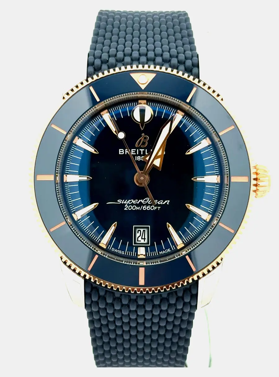 Breitling Superocean Heritage B31 UB3112161C1S1 Automatic Blue Stainless Steel and Rose Gold Men's Wristwatch 44mm