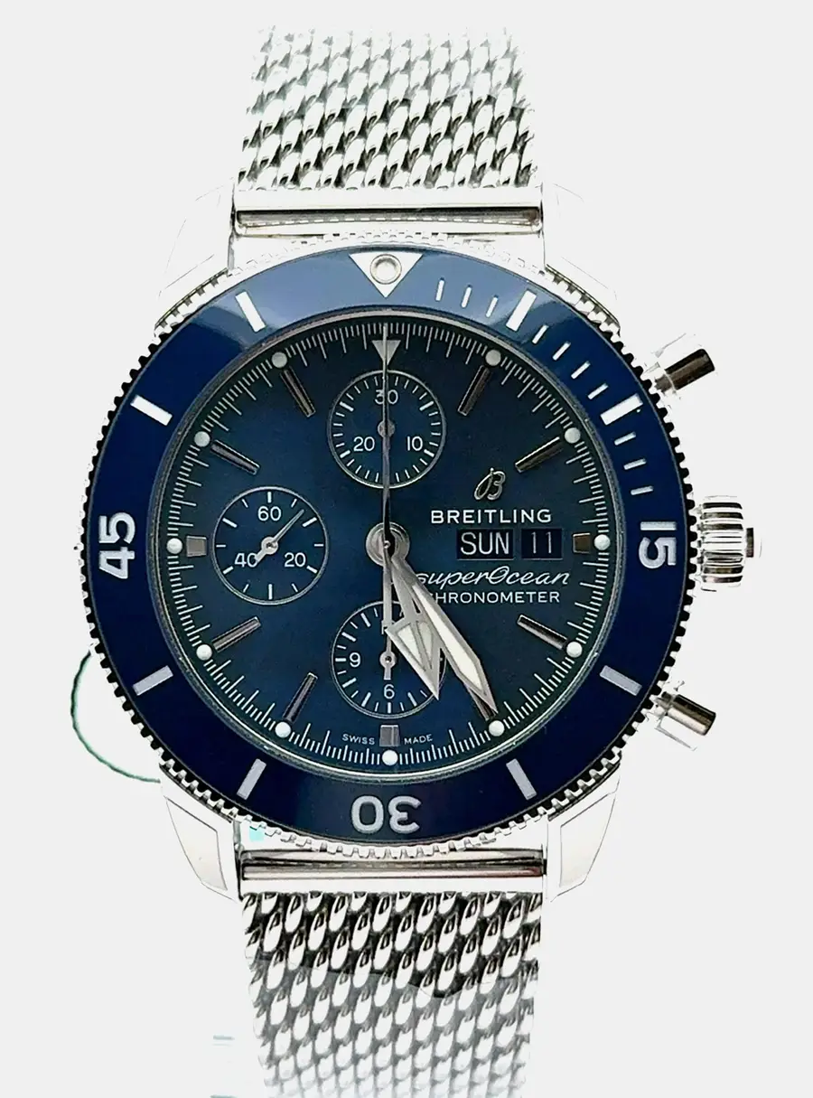 Breitling Superocean Heritage II A13313161C1A1 Automatic Blue Stainless Steel Men's Wristwatch 44mm