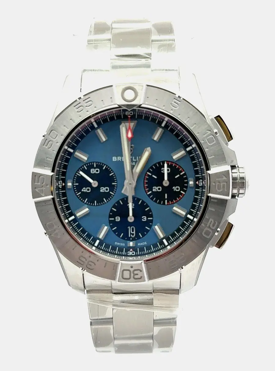 Breitling Avenger B01 Chronograph 44 AB0147101C1A1 Automatic Blue Stainless Steel Men's Wristwatch 44mm