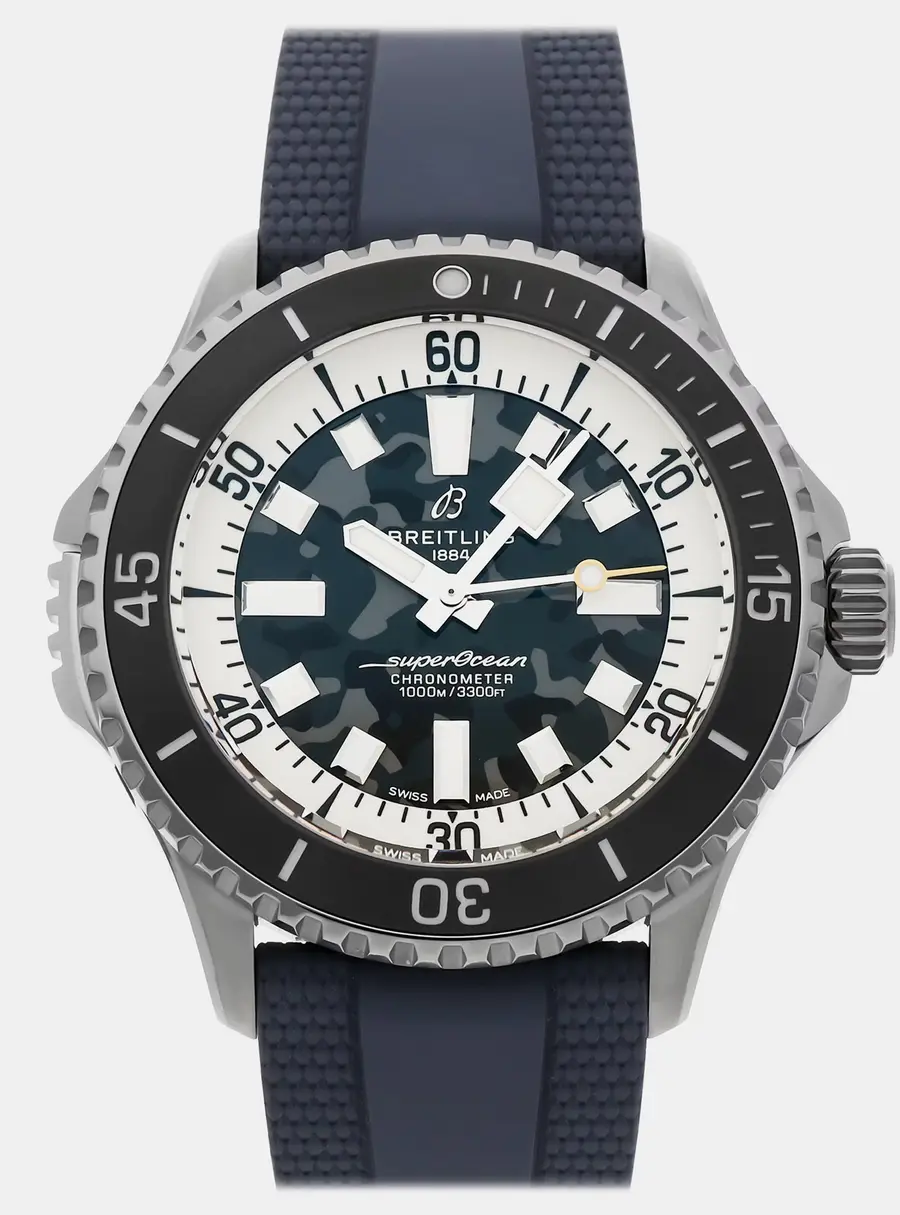 Breitling Superocean Super Diver E10379351B1S1 Automatic Black Dial Titanium Men's Wristwatch 46mm