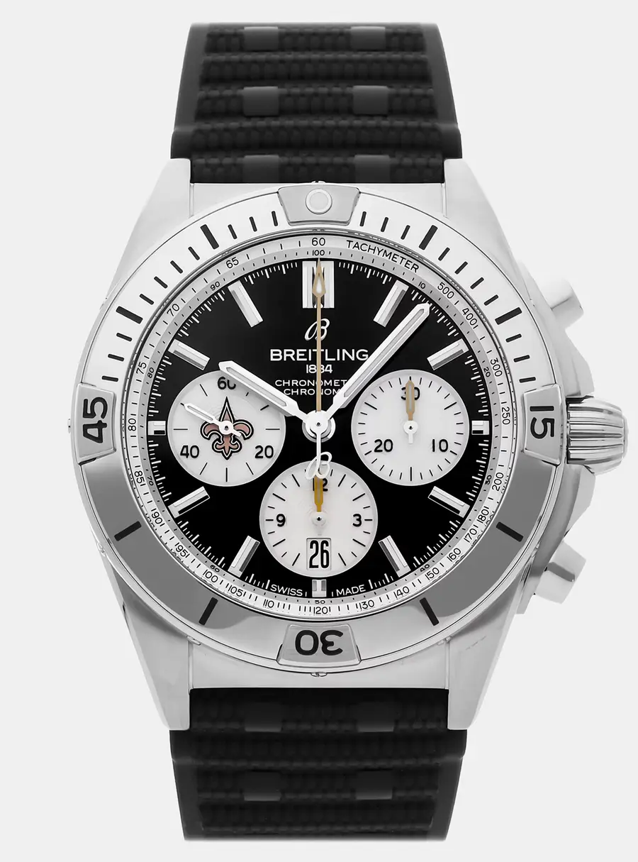 Breitling Chronomat AB01342B1B4S1 Automatic Chronograph Black Dial Stainless Steel Men's Wristwatch 42mm