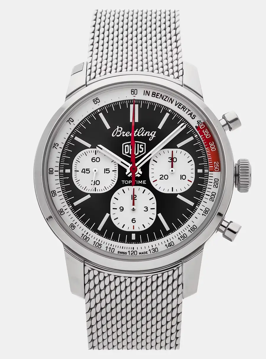Breitling Top Time B01 Deus AB01765A1B1A1 Black Stainless Steel Automatic Chronograph Men's Wristwatch 41MM