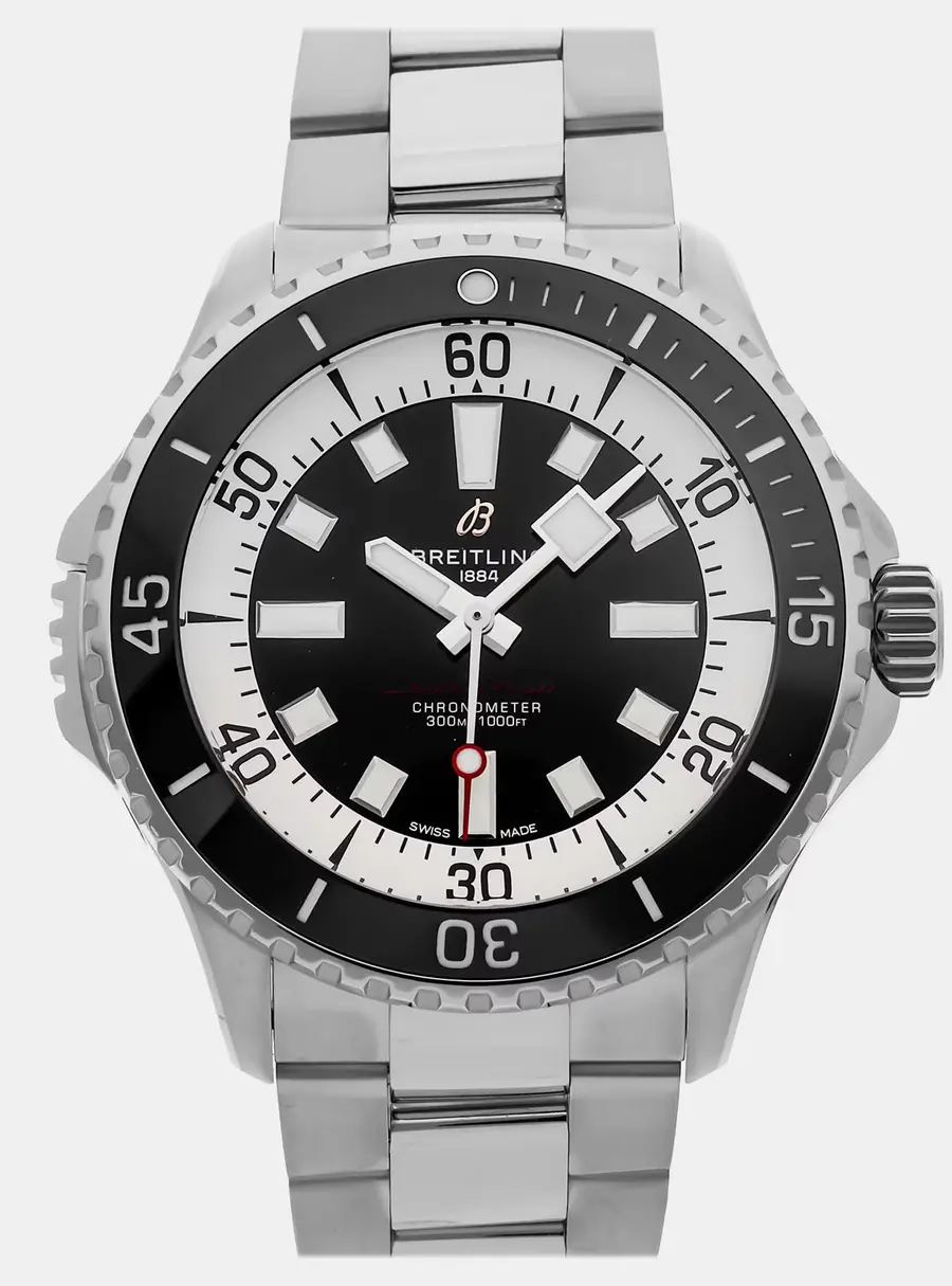 Breitling Superocean A17378211B1A1 Black Stainless Steel Automatic Men's Wristwatch 46mm