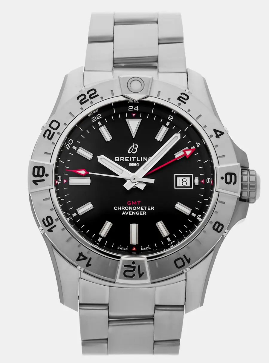 Breitling Avenger A32320101B1A1 Black Stainless Steel Automatic Men's Wristwatch 44mm