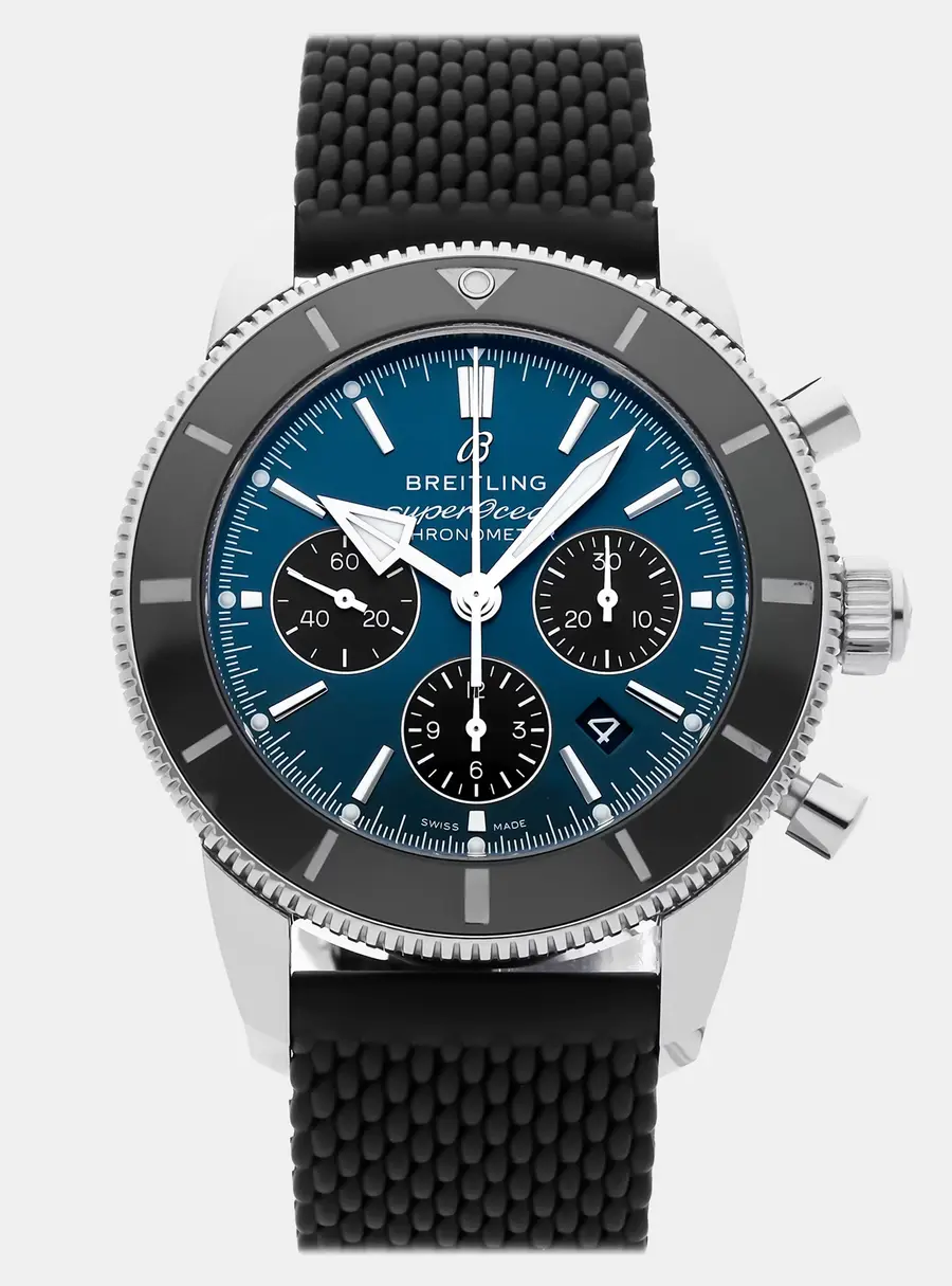Breitling Superocean Heritage B01 Chronograph AB0162121C1S1 Blue Dial Stainless Steel Automatic Men's Wristwatch 44 mm