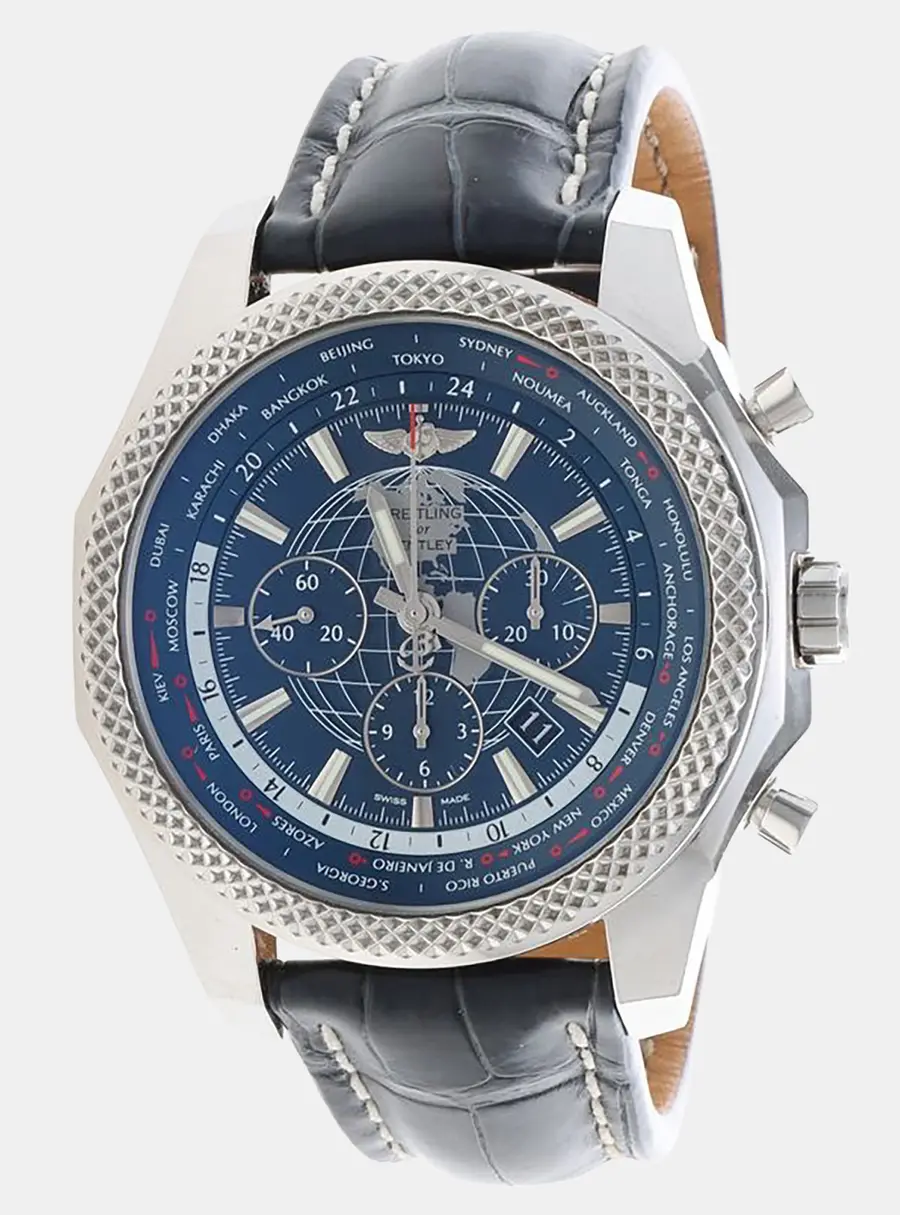 Breitling Bentley B05 Unitime AB0521 Blue Stainless Steel Automatic Men's Wristwatch 50mm