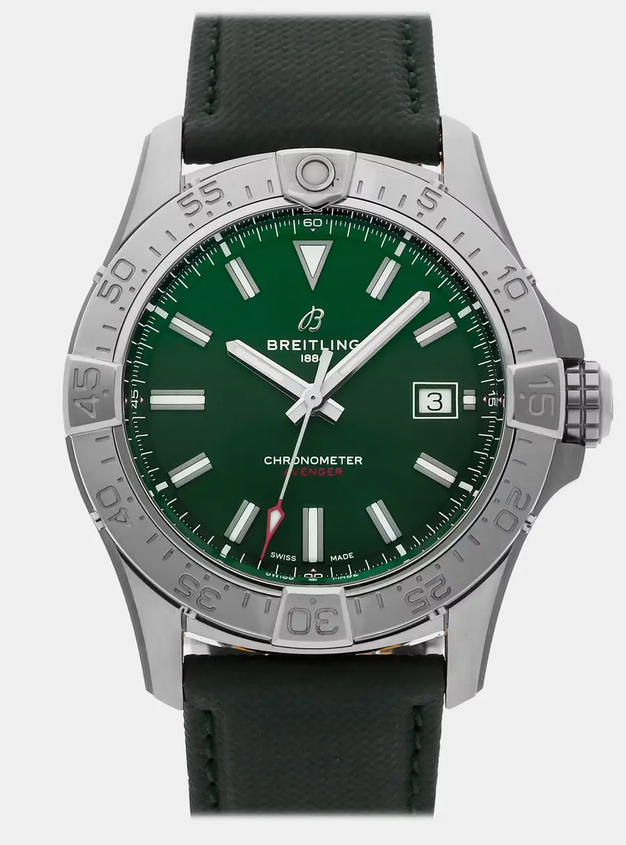 Breitling Avenger A17328101L1X1 Green Stainless Steel Automatic Men's Wristwatches 42 mm