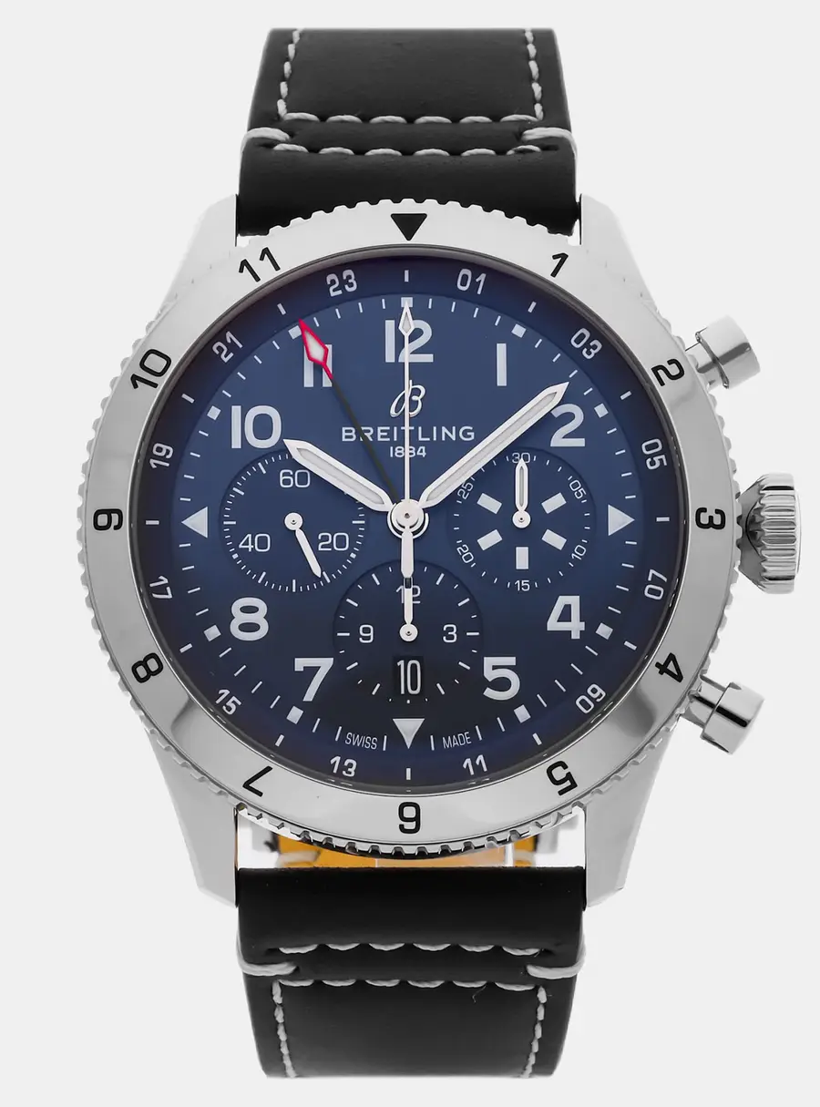 Breitling Super Avi AB04451A1C1X1 Blue Stainless Steel Automatic Men's Wristwatch 46mm