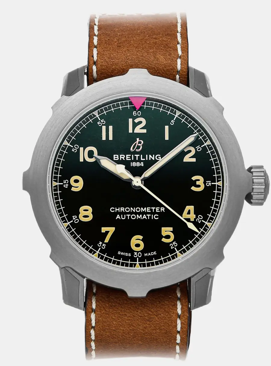 Breitling Aviator Super 8 EB2040101L1X1 Green Titanium Automatic Men's Wristwatches 46mm