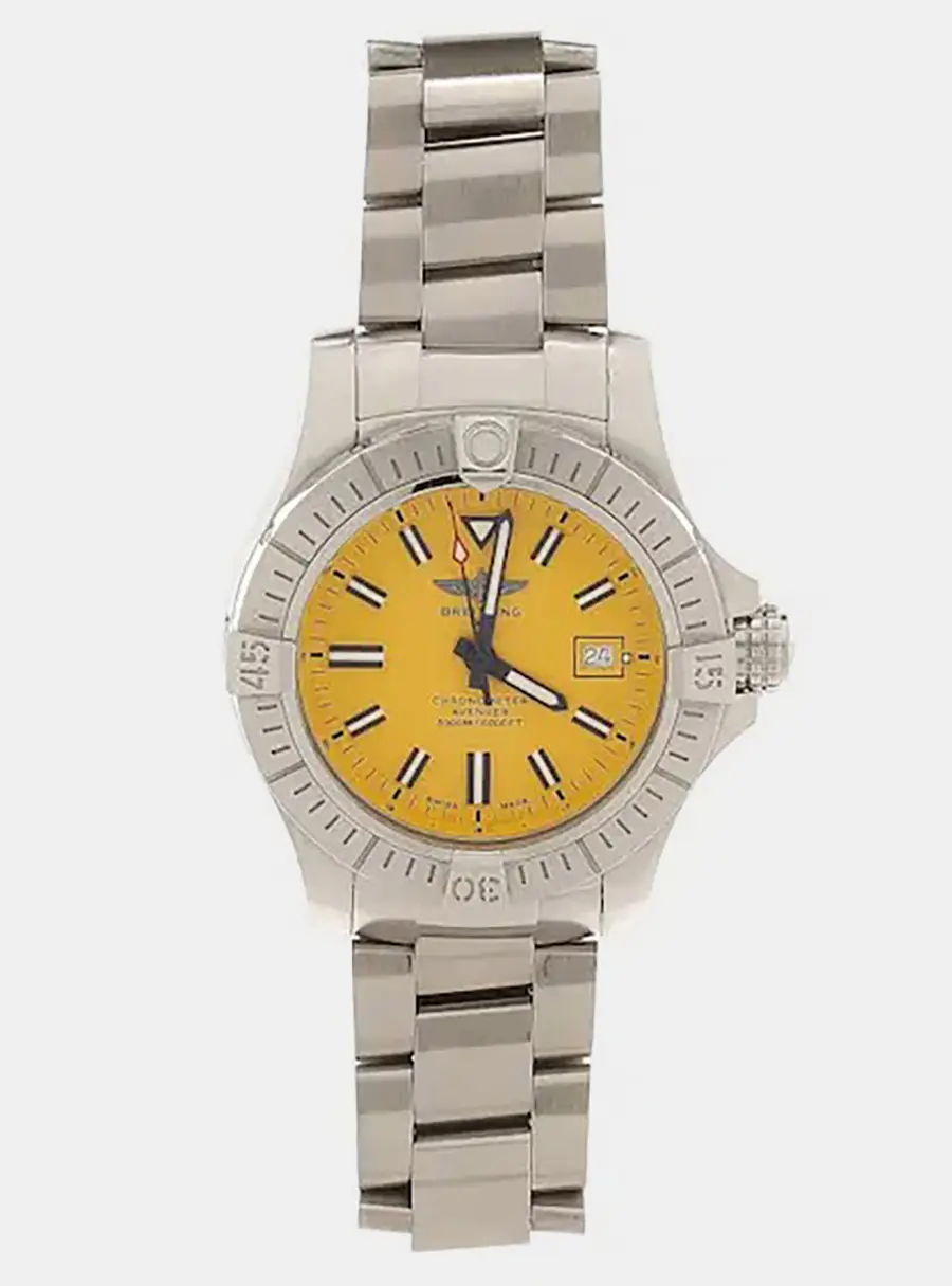 Breitling Avenger Seawolf A17319 Yellow Stainless Steel Automatic Men's Watches 45mm