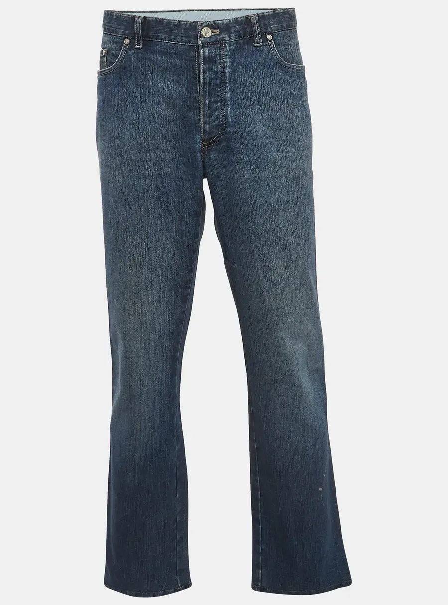 Brioni Blue Denim Marmolada Straight Fit Jeans XXXL/Waist 38"