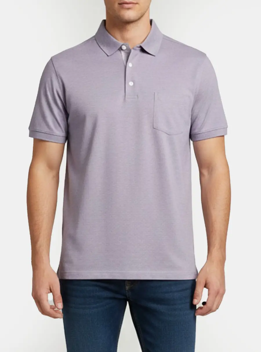 Brioni Purple Pique Knit Polo T-Shirt XXL