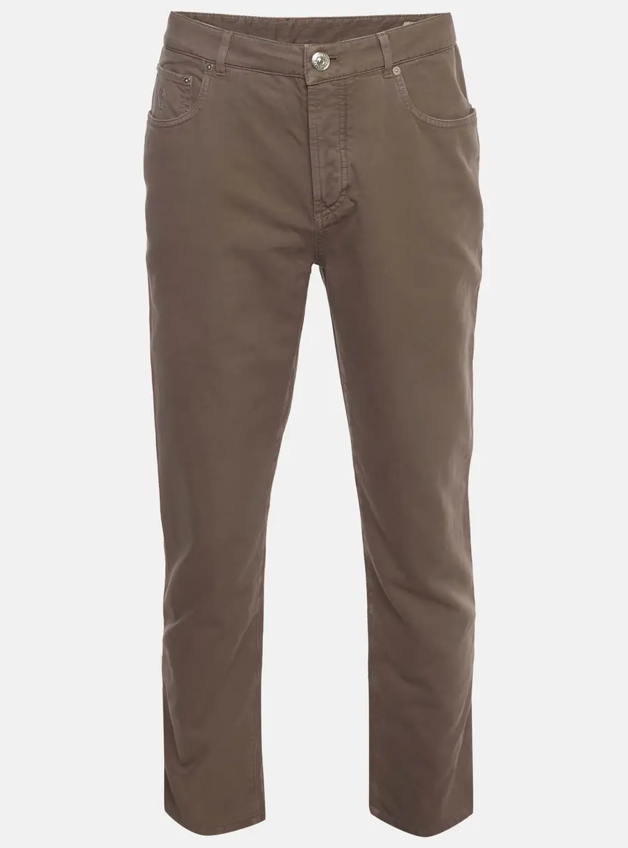 Brunello Cucinelli Brown Denim Straight Fit Jeans S /Waist 33"
