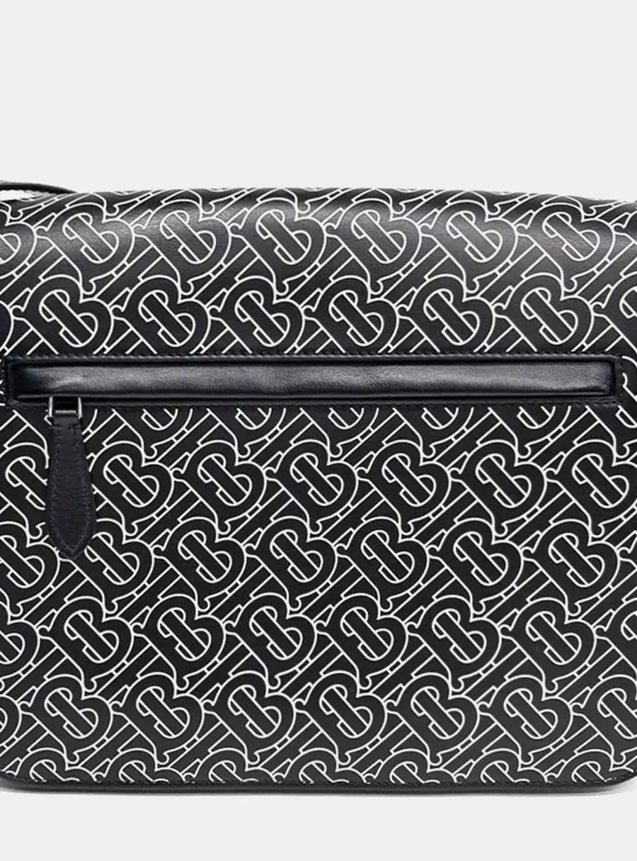 Burberry Leather Black/White messenger bag
