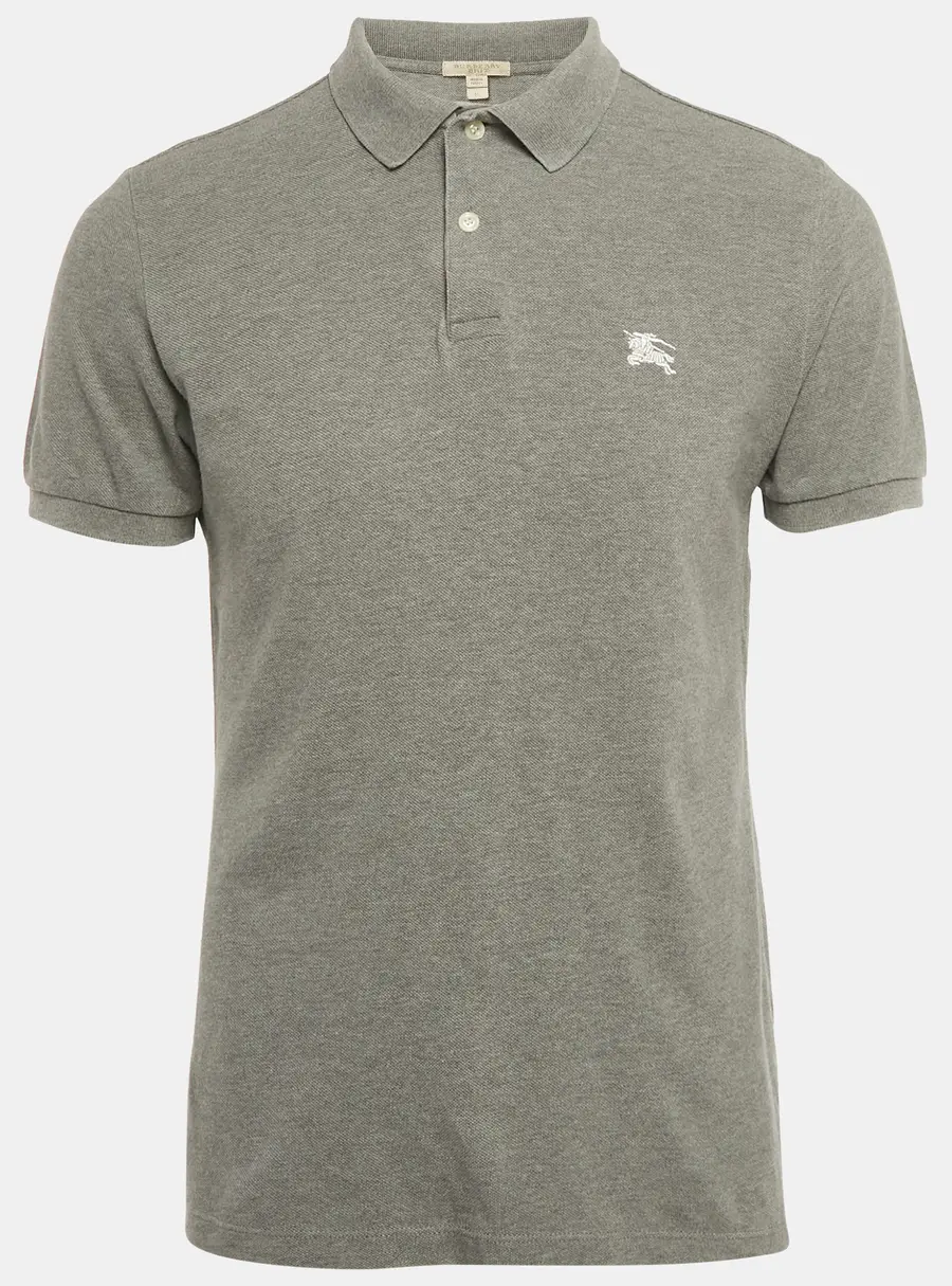 Burberry Brit Grey Pique Cotton Polo T-Shirt M