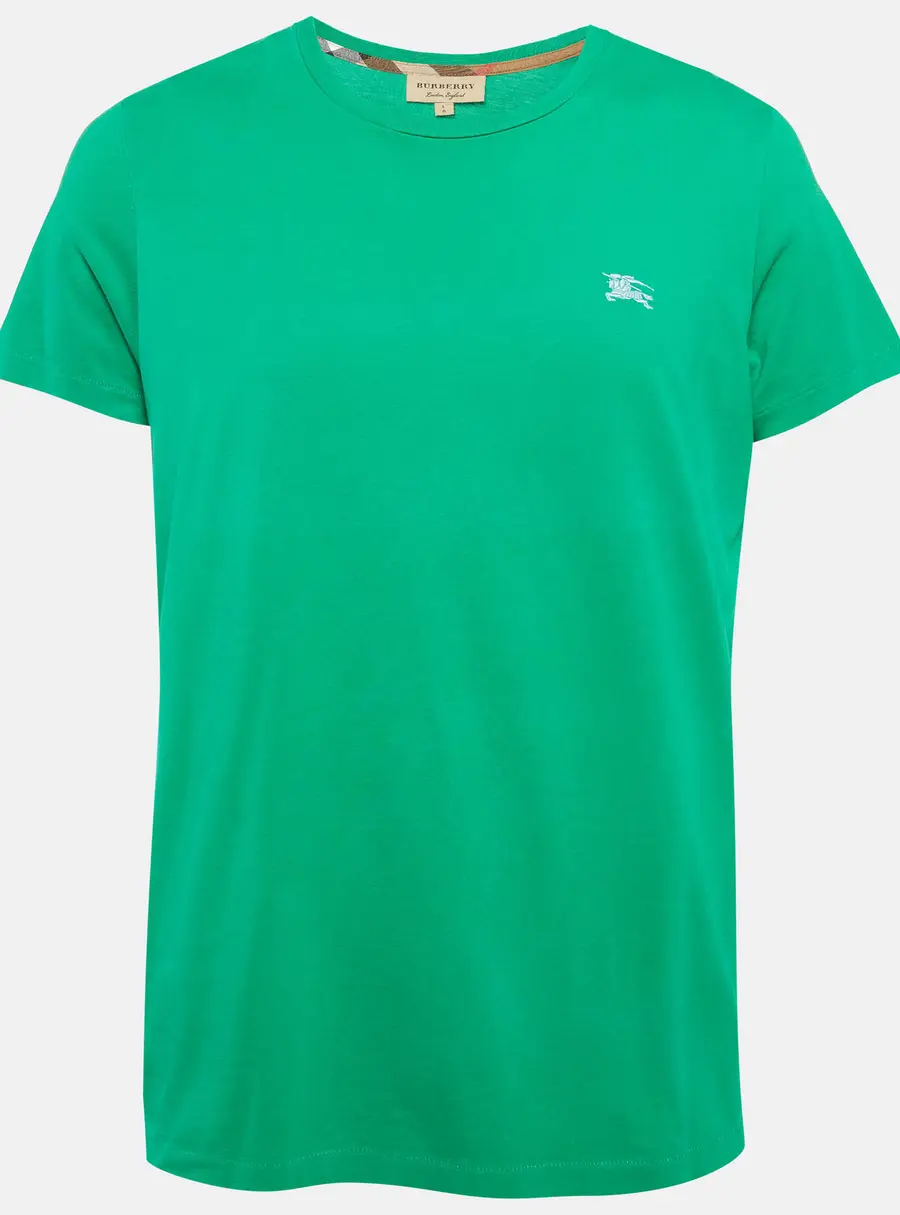Burberry Green Jersey Crewneck T-Shirt L
