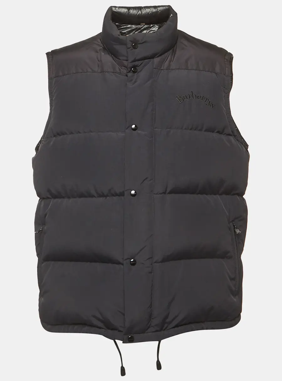 Burberry Black Nylon Down Gilet XXL