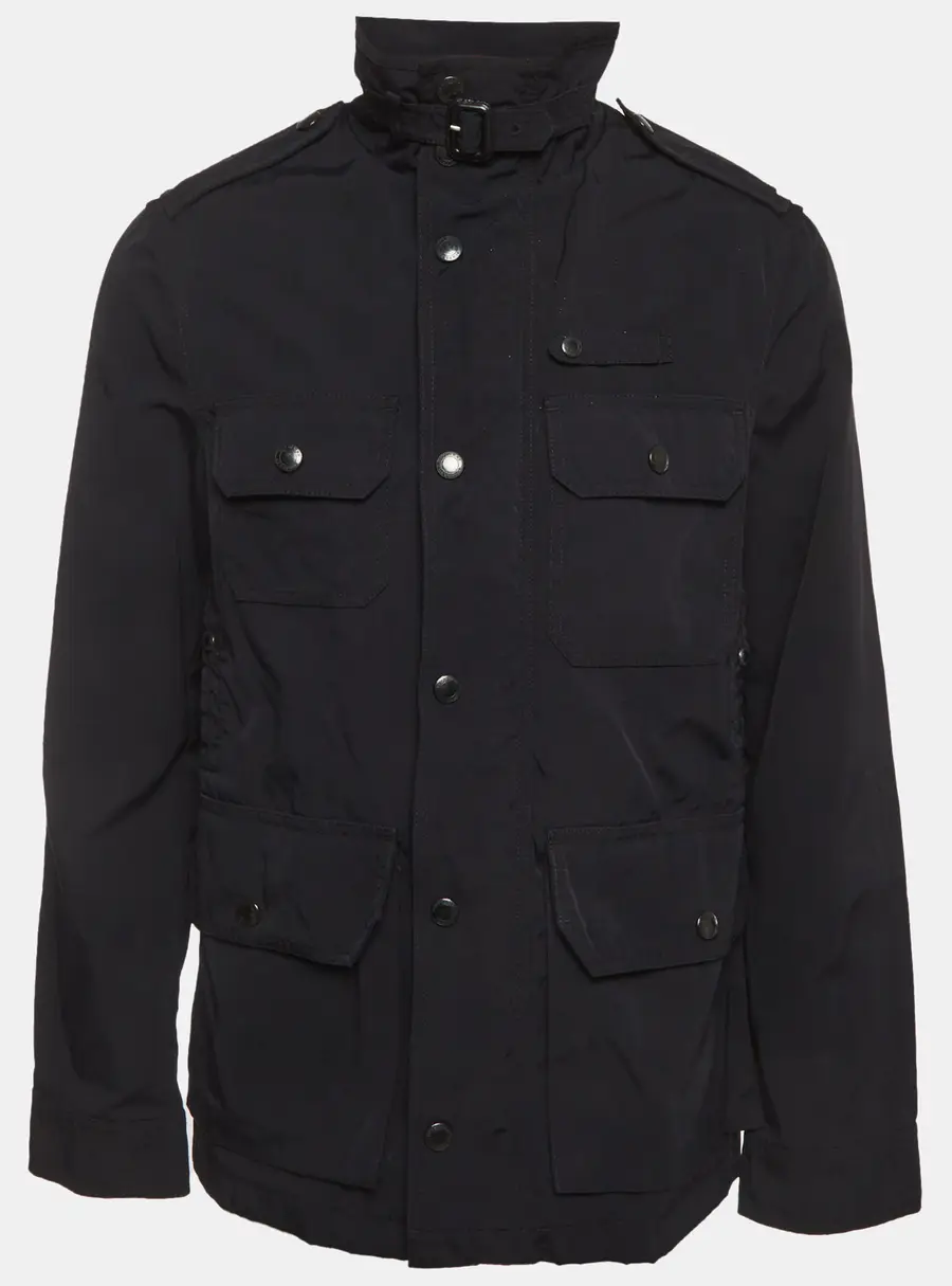 Burberry Black Synthetic Field Jacket M