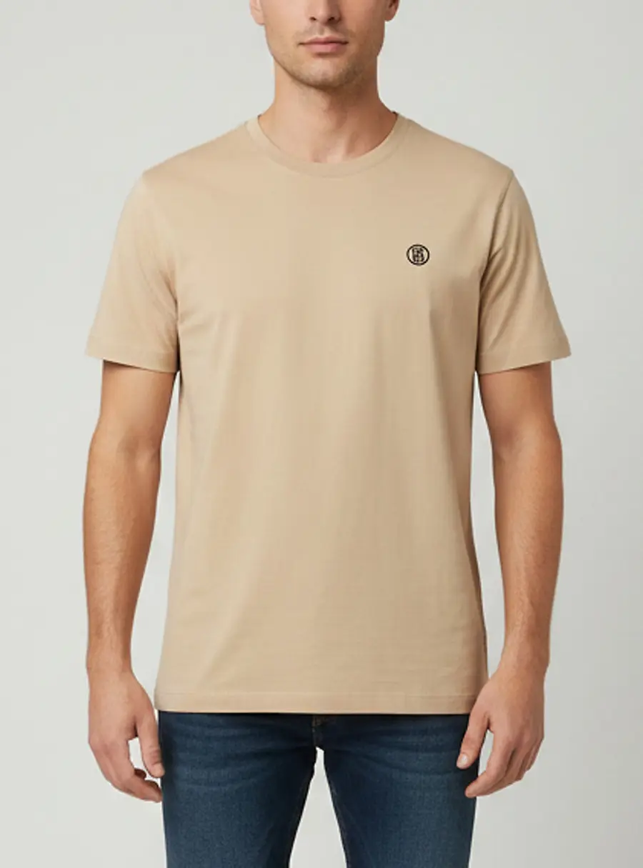 Burberry Beige Cotton Short Sleeve Crewneck T-Shirt XL