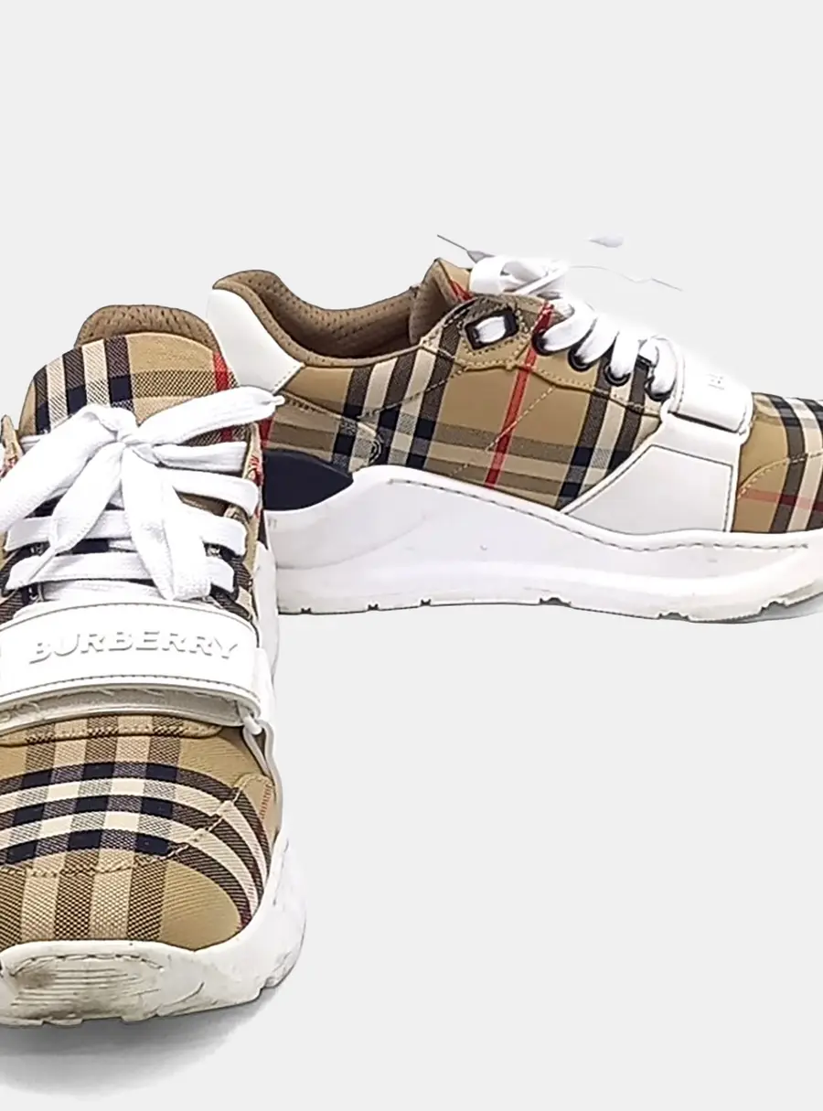 Burberry Brown Fabric Sneakers EU 41