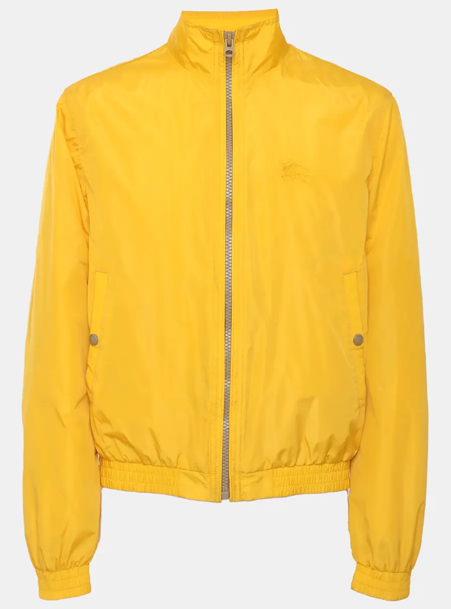 Burberry Brit Yellow Nylon Bomber Jacket M