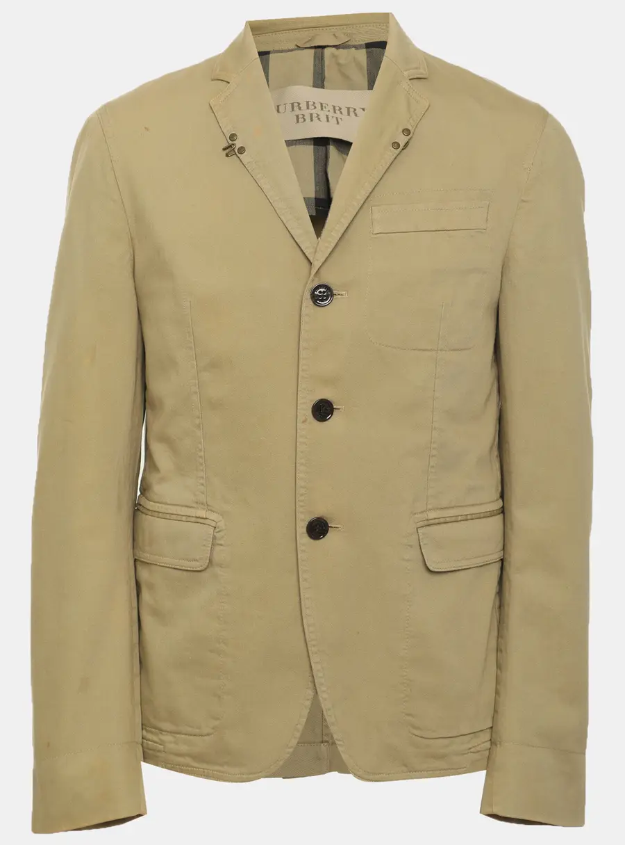 Burberry Brit Green Gabardine Jacket M