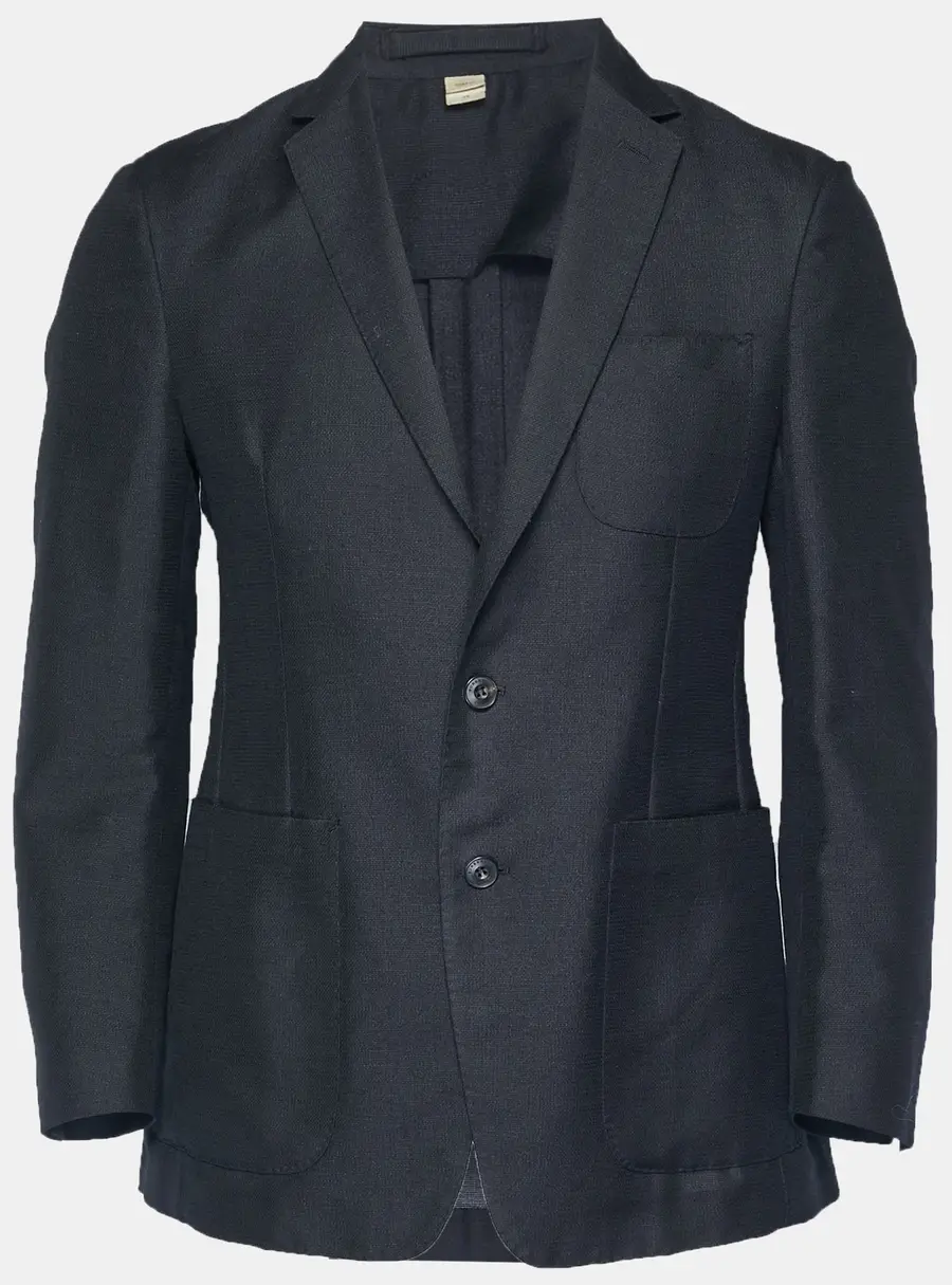 Burberry London Black Wool Blend Regular Fit Blazer M