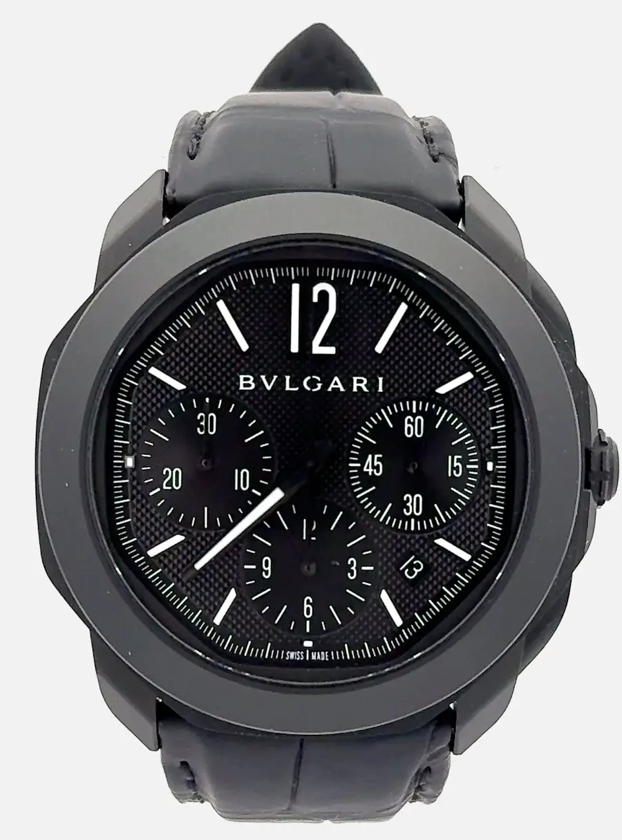 Bvlgari Octo Roma 103932 Automatic Black Stainless Steel Men&rsquo;s Wristwatch 42 mm