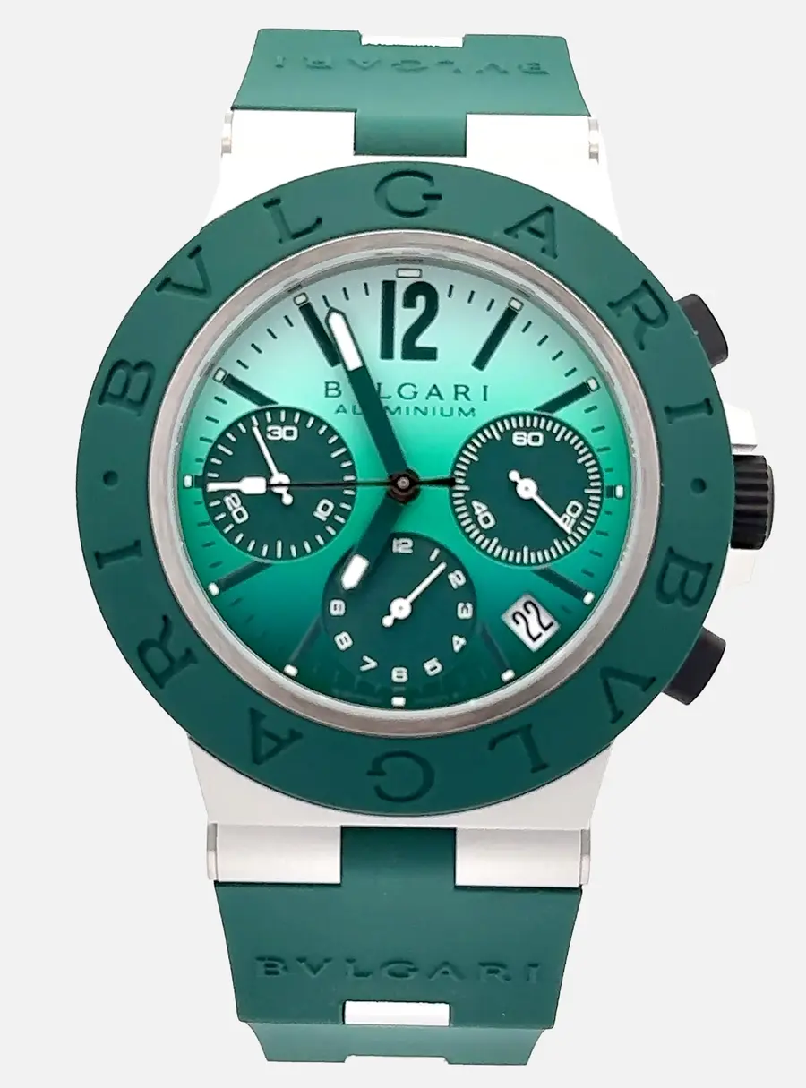Bvlgari Aluminium 104076 Automatic Green Aluminium Men&rsquo;s Wristwatch 40 mm