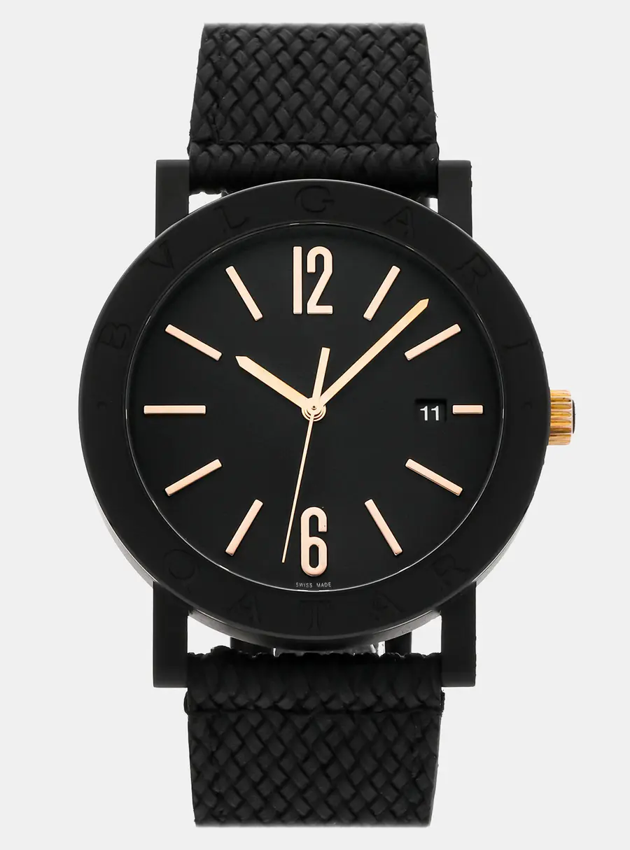 Bvlgari Bvlgari-Bvlgari 103556 Automatic Blacksteel Men's Wristwatch 41 mm
