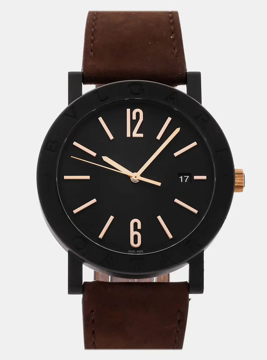 Bvlgari Bvlgari-Bvlgari 103556 Black Blacksteel Automatic Men's Wristwatch 41mm