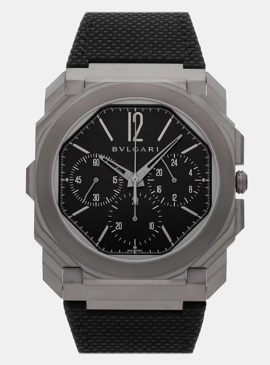 Bvlgari Octo Finissimo 103371 Black Titanium Automatic Men's Wristwatch 42mm