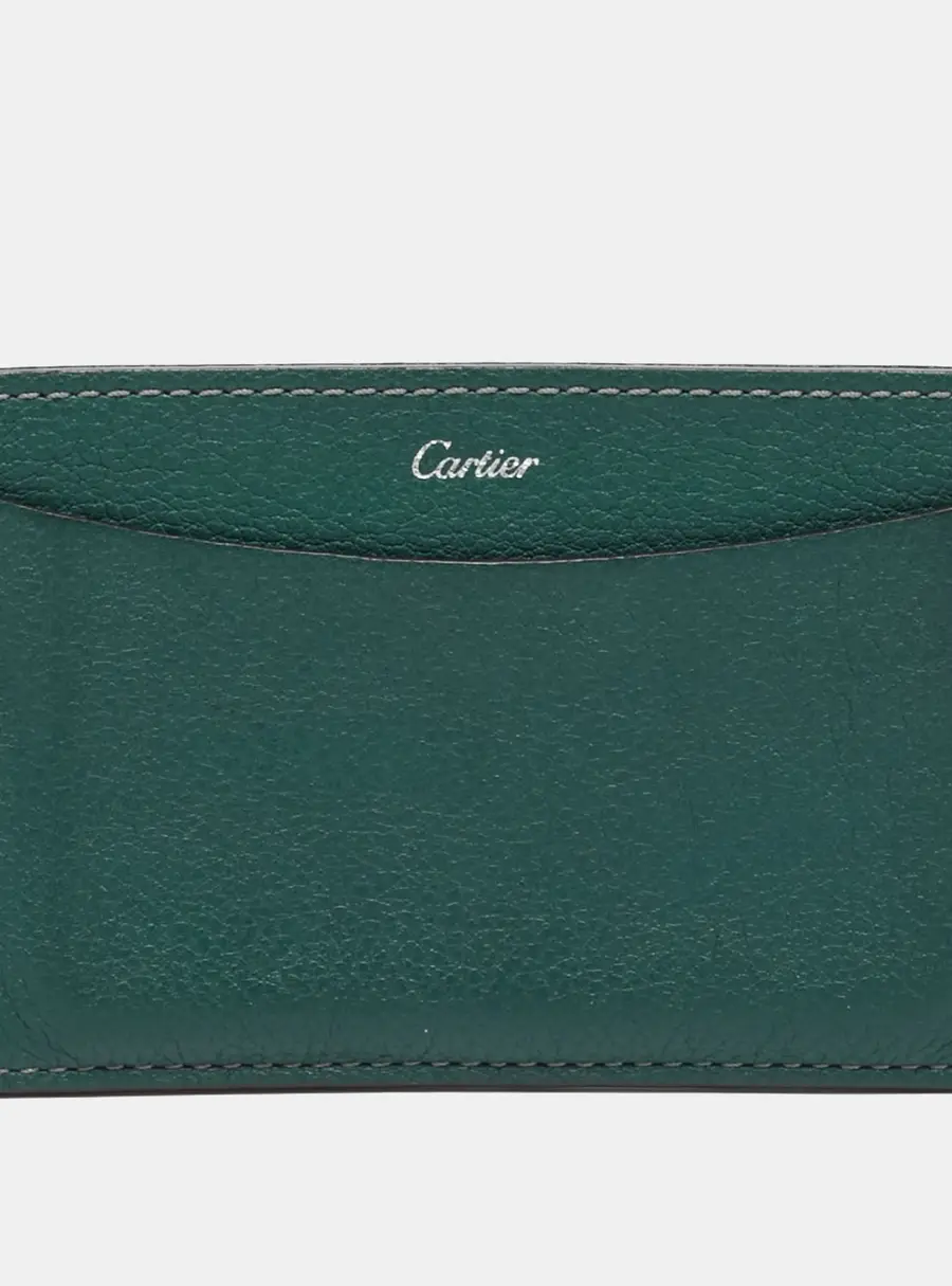 Cartier Green Leather Card Holder