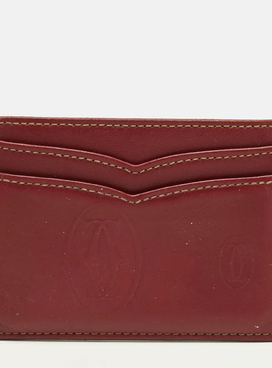 Cartier Red Leather Card Holder