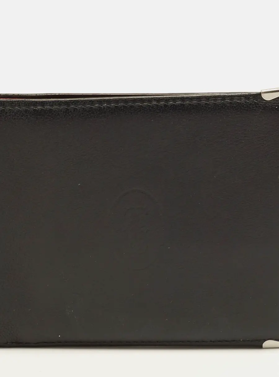 Cartier Must de Cartier Black Leather Bifold Wallet