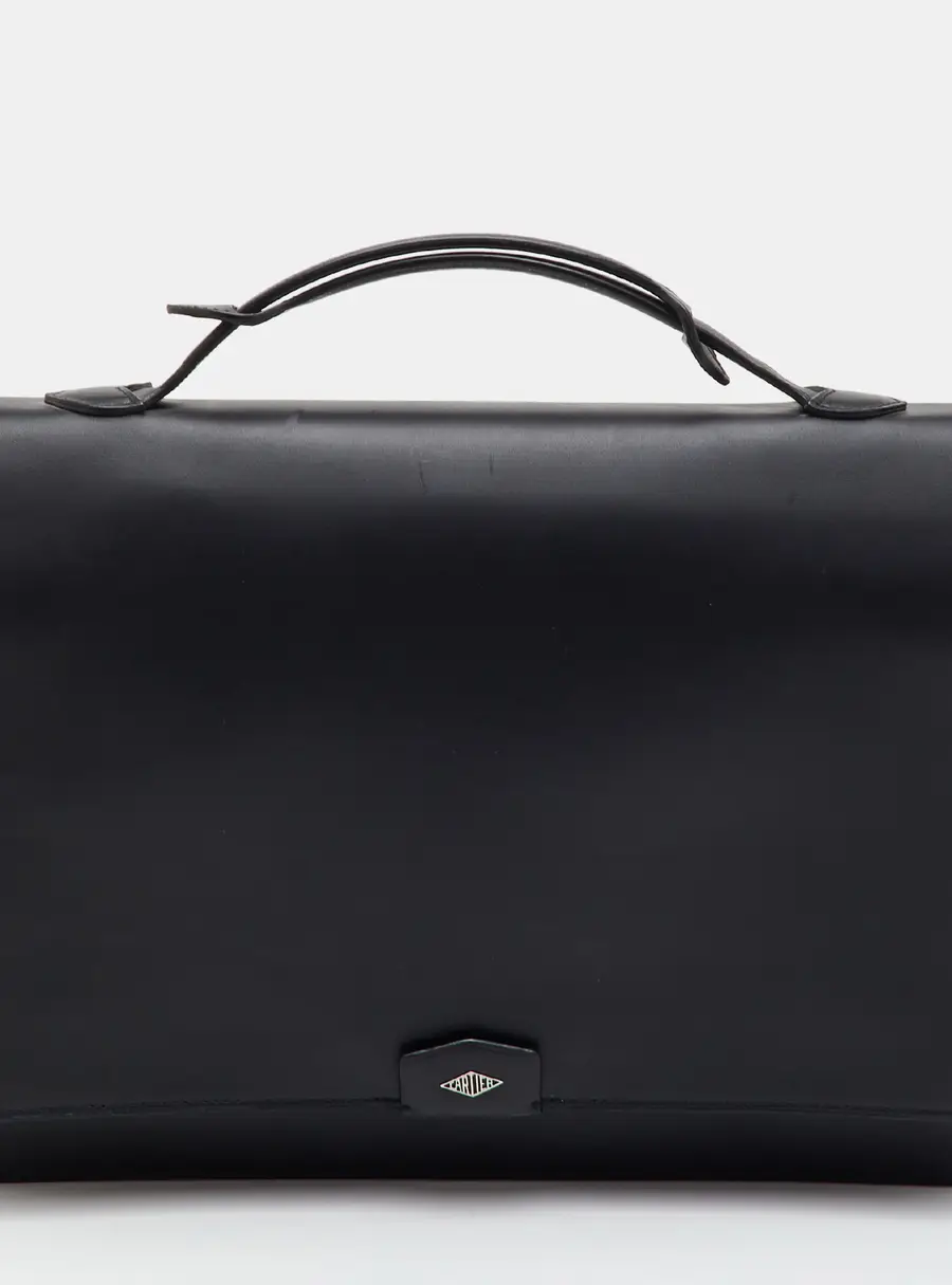 Cartier Losange Portfolio Large Black Leather Briefcase