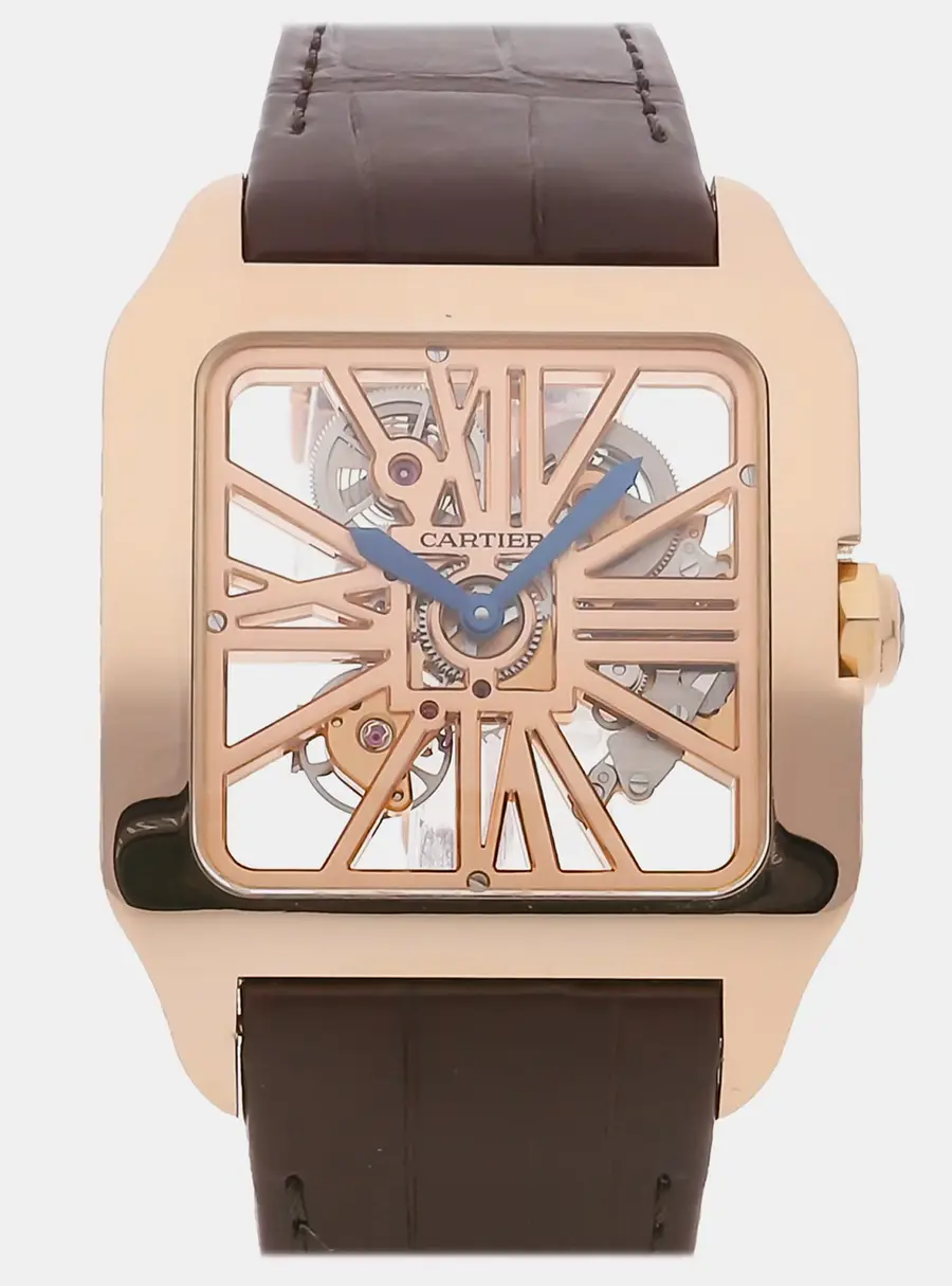 Cartier Santos Dumont Gold 18K Rose gold Manual winding Men's Wristwatch 38mm
