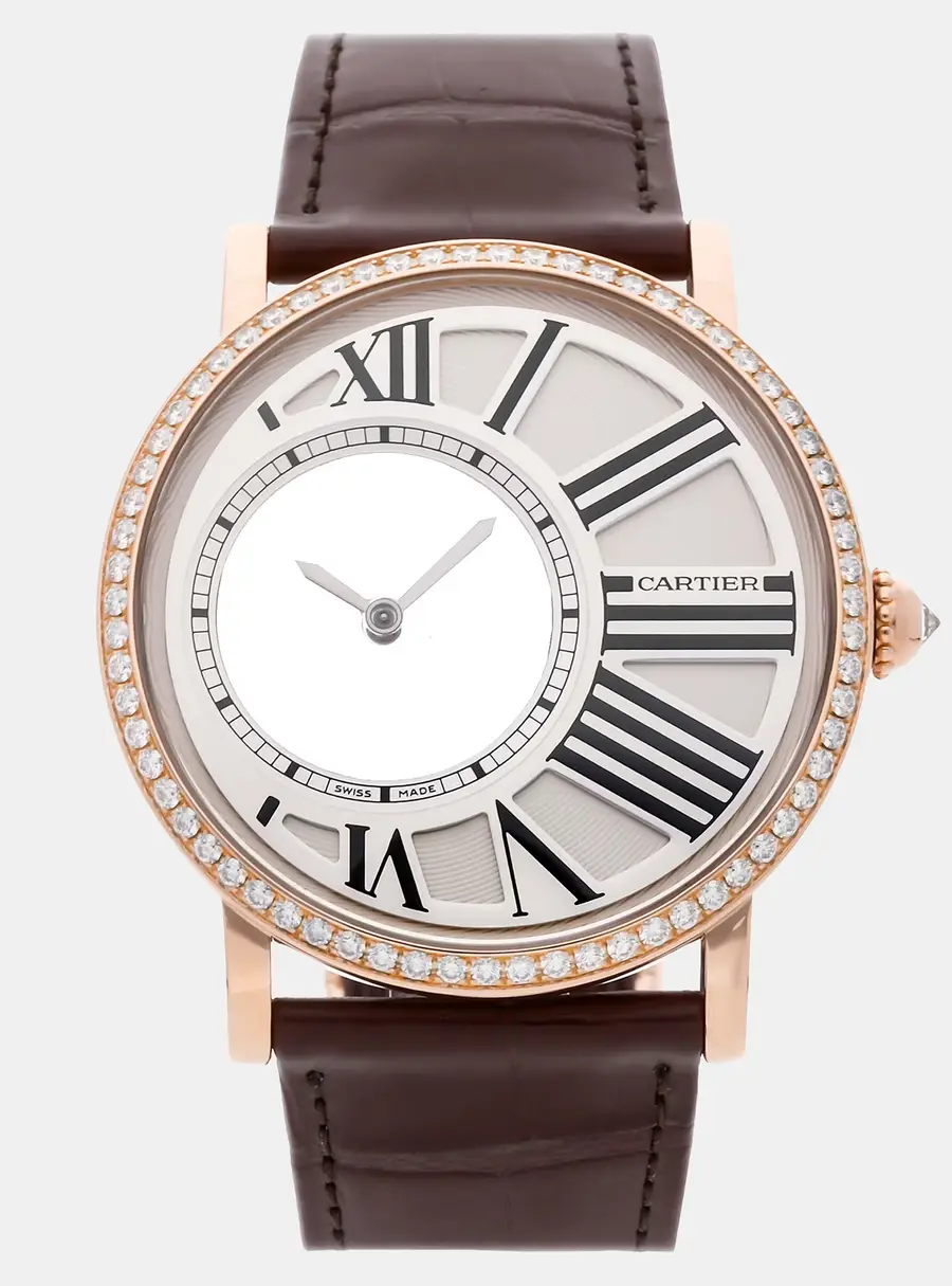 Cartier Rotonde de Cartier HPI00635 White 18K Rose Gold Manual winding Men's Wristwatch 42mm