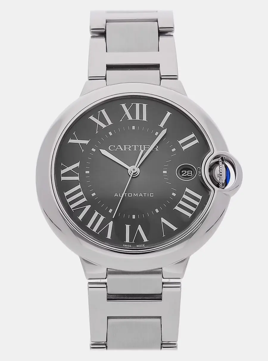 Cartier Ballon Bleu WSBB0060 Grey Stainless Steel Automatic Men's Wristwatch 40mm
