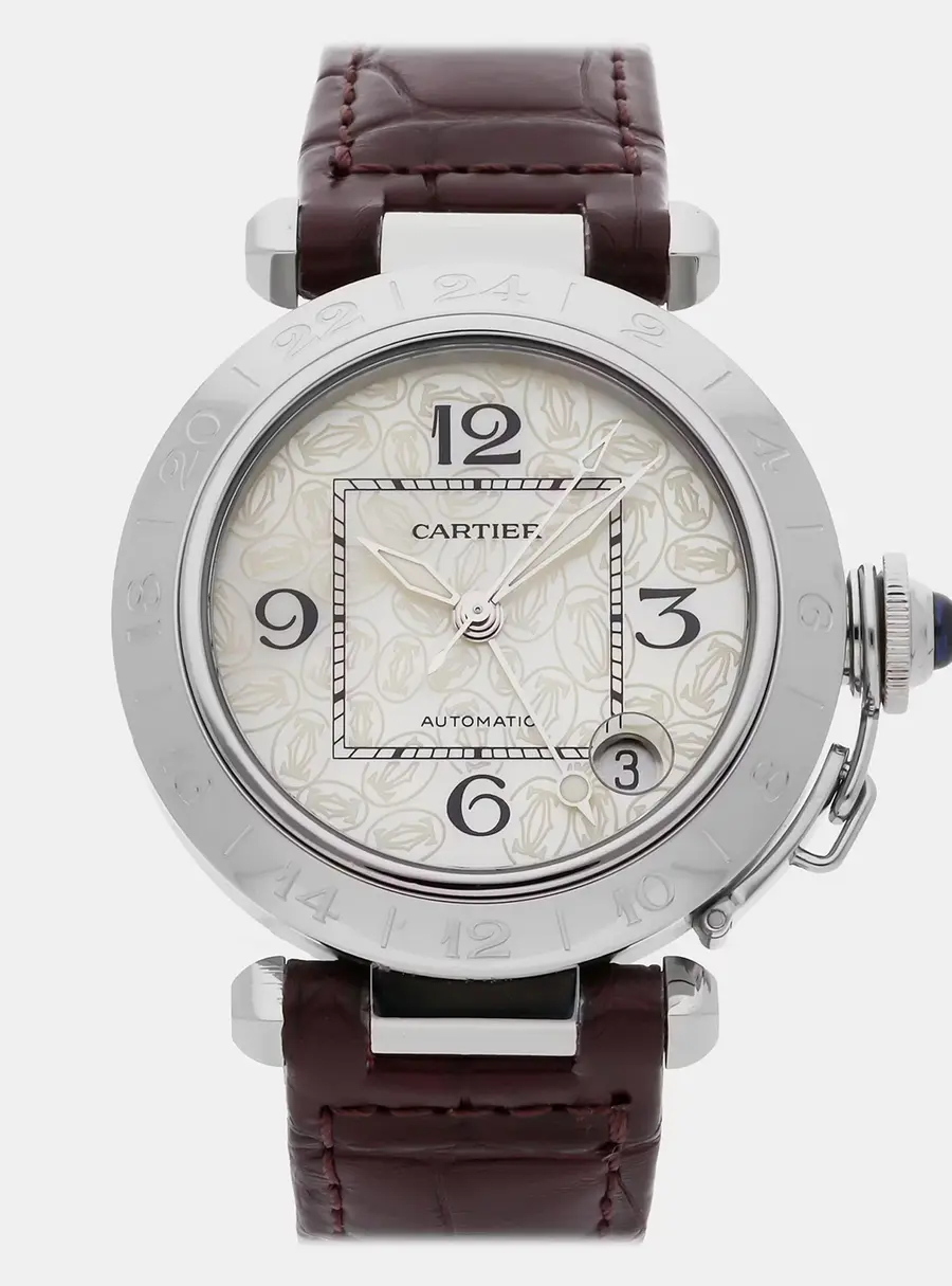 Cartier Pasha C W3107199 Silver Stainless Steel Automatic Men's Wristwatch 35mm