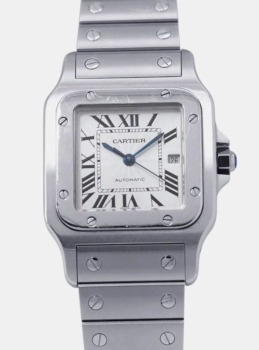 Cartier Santos Galbee W20055D6 Automatic Silver Dial Stainless Steel Women's Wristwatch 29 mm